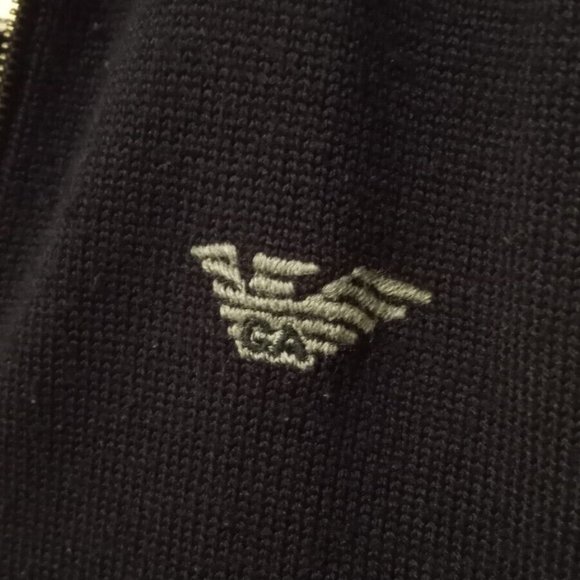 EMPORIO ARMANI - Full zip tri-color cardigan - Sz M-L - Picture 10 of 16